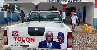 Nawaawa donated a brand new Toyota pick up to the NPP in the Tolon Constituency