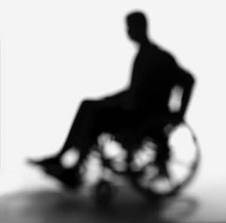 Physically Challenged On Wheelchair