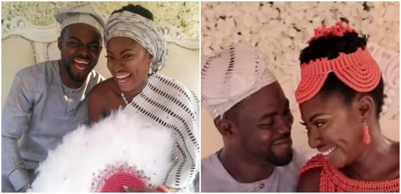 Yvonne Jegede and ex-husband in happier times