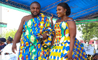 Barima Osei Mensah and his wife, Anita Sefa Boakye were present at the Asantehemaa’s 5th anniversary