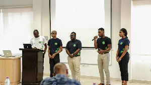 Final year students of Ashesi University pitch their projects