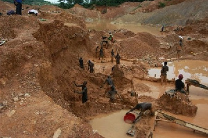 Water muddied by galamsey activities