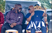 President Nana Addo Dankwa Akufo-Addo (R) and MP for Bantama, Francis Asenso-Boakye (L)