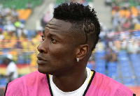 Gyan started the game on the bench