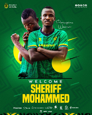 Midfielder Sheriff Mohammed Has Joined Asante Kotoko