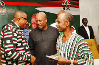 The flagbearer of the NDC, John Mahama and some party executives