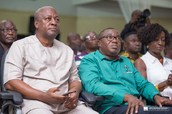 Former President John Mahama and NDC National Chairman, Samuel Ofosu Ampofo