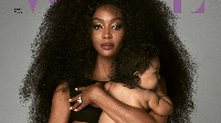 Naomi Campbell and her daughter on Vogue UK cover