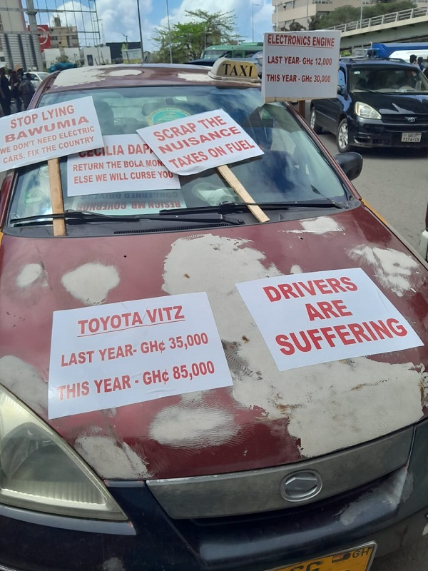 Placards from the #OccupyBoG protest