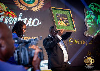 The auctioned Asantehene stamp