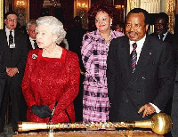 Cameroon president Paul Biya and late Queen Elizabeth II