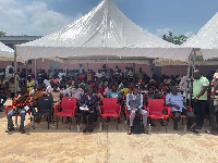 A gathering of NPP executives in the Akuapem North Constituency