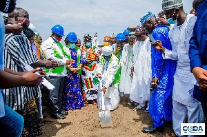 Ablekuma Sabon Zongo Market Sod Cutting