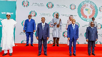 Some of the ECOWAS leaders with President Akufo-Addo in a group photo