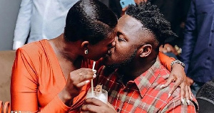 Fella Makafui with her husband, Medikal