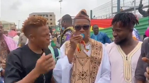 Accra Hearts of Oak duo Larry Sumaila and Nurudeen Abdul Aziz meet Madina MP Francis-Xavier Sosu