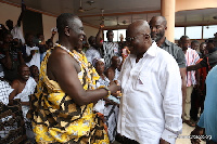 Nana Addo Dankwa Akufo-Addo with Chief of the Akyem Akrofufu - Osabarima Adugyei Gyamfi II