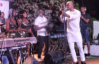 Kwabena Kwabena performing on stage