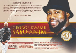 Kwame Sasu died at