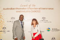 Berenice Owen-Jones, the Australian High Commissioner to Ghana and KT Hammond