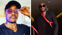 Brymo (left) dey involved in public gbas-gbos wit 2baba