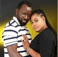 Ghanaian gospel musician, Joyce Blessing and husband, Dave Joy