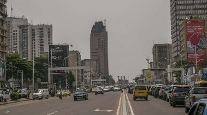 A file photo of Kinshasa's central business district