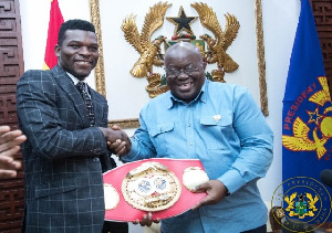 Richard Oblittey Commey with President Akufo-Addo