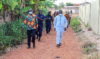 Lands Minister inspects some state lands at Adenta and Atomic Energy