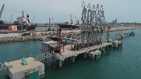 A view of the Liquid Bulk Terminal at the Port of Takoradi