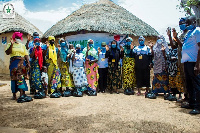 A section of the beneficiaries in a group photograph