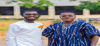 Acting SRC President, Kwame Ntow Fianko and Samuel Amos Fosu