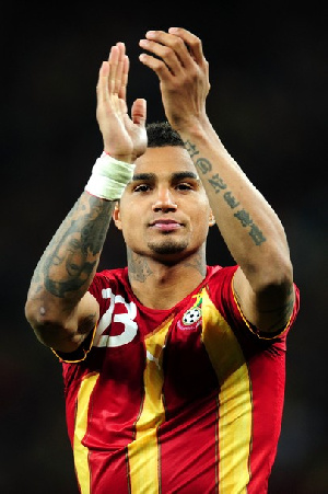 Prince Kevin Boateng Arms Raised 01Oct2010