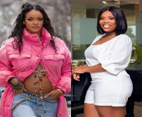 American singer, Rihanna and Ghana's TV Presenter, Delay