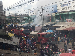 Koforidua Shops On Fire