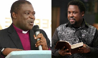 Rev. Dr. Opuni-Frimpong (L) and Prophet T.B. Joshua