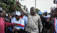 Chadema leader Freeman Mbowe leading supporters