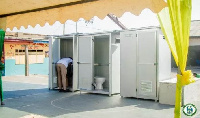 Some of the newly constructed household toilets