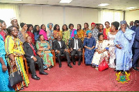 President Nana Addo Dankwa Akufo-Addo with some of his appointees