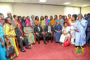 President Nana Addo Dankwa Akufo-Addo with some of his appointees