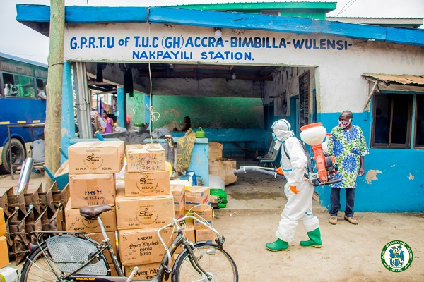 An official carrying out the exercise in one of the stations