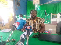 Ebenezer Sowah addressing The media