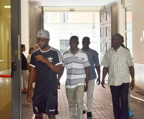 Fred Nyantakyi (pictured in light blue shirt)