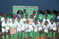 Group picture of the Zonal Winners Sepe Tinpom M/A Primary from the Ashanti Region