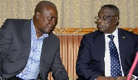 Former President John Dramani Mahama and the late Prof. John Evans Atta Mills