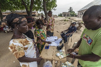 Some beneficiaries of LEAP receiving their stipends