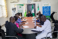 The team embarked on a pre-election solidarity mission to Nigeria ahead of the election