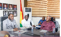 Energy Minister, Matthew Opoku-Prempeh and some stakeholders in a meeting