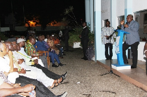 Mahama Addressing Media