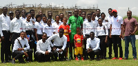 The undergraduates spent two days at the club's Adako Jachie training ground